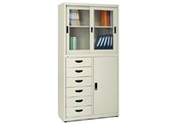 一門(mén)六抽半玻璃柜STW-018